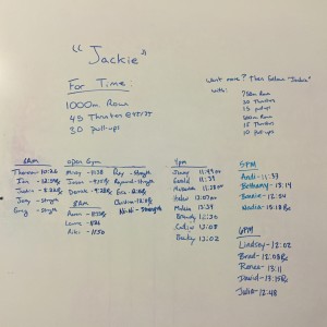 April 27, 2015 "Jackie"